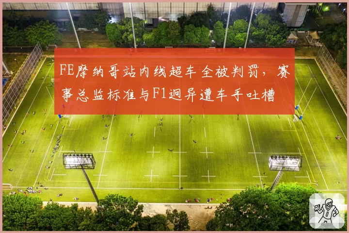 FE摩纳哥站内线超车全被判罚,赛事总监标准与F1迥异遭车手吐槽